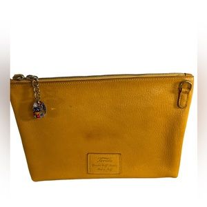 Terrida Luxury Travel Bag Yellow Small Zip Bag